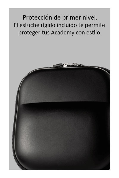 512 audio academy detalle del estuche protector