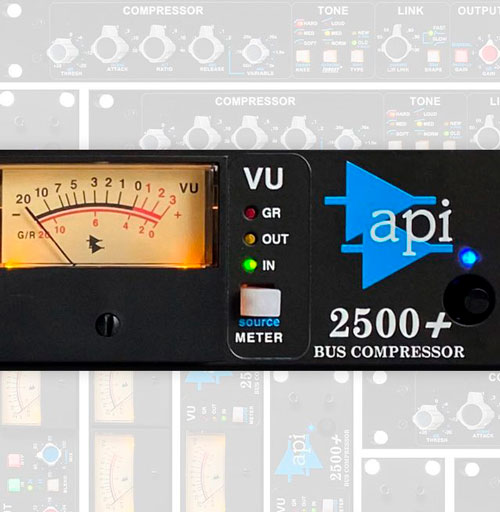 API 2500+ zoom en vumetro y detalles