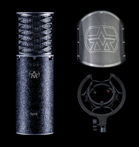 Aston Spirit Black Bundle compuesto por microfono, swiftshield y swift
