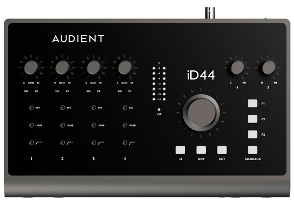 Audient ID44 mk2 vista frontal