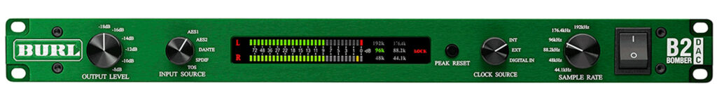 Burl Audio B2 Bomber DAC vista frontal