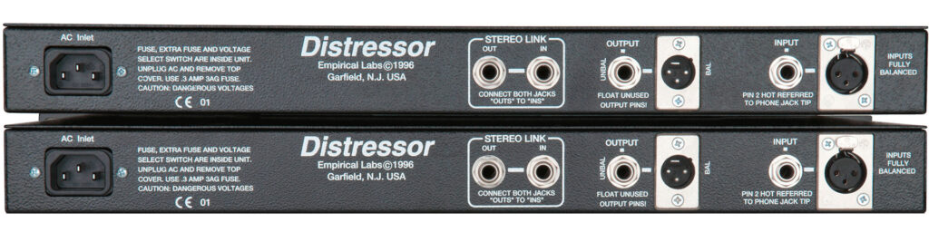 Empirical Labs EL8X-S Distressor vista trasera