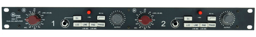 Heritage Audio DMA73 vista frontal