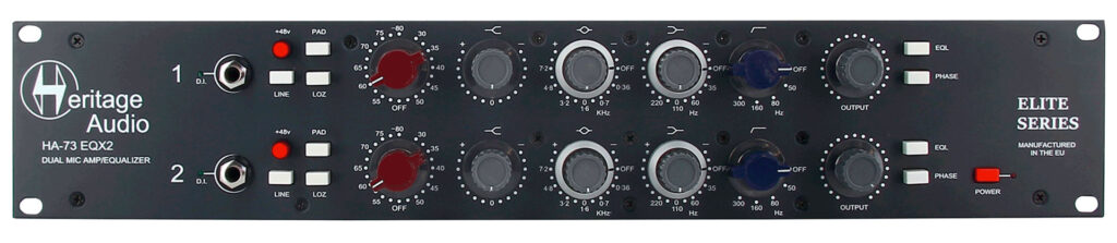 Heritage Audio HA73EQX2 ELITE vista frontal