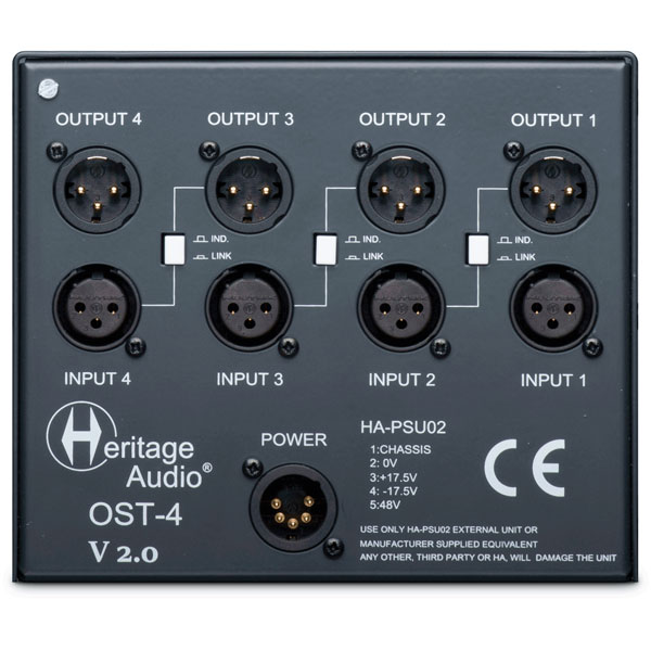 Heritage Audio OST-4 v2.0 vista trasera