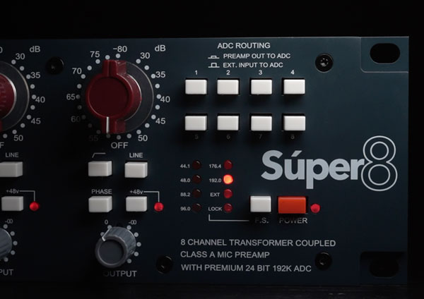 Heritage Audio Super 8 detalle en primer plano