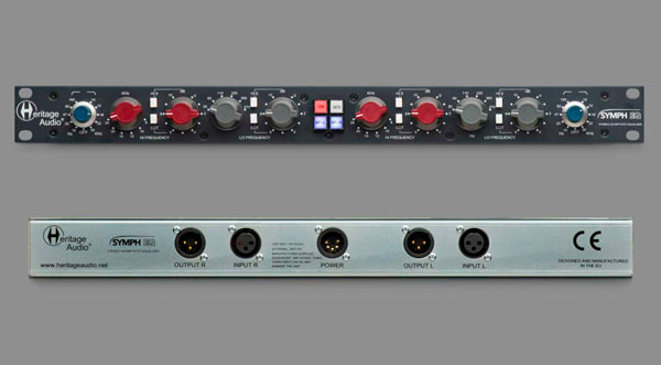 Heritage Audio Symph EQ vista frontal y trasera