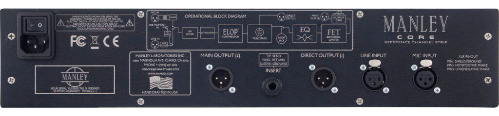 Manley Labs Core vista trasera