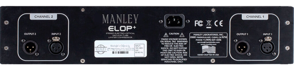 Manley Labs ELOP+ vista trasera