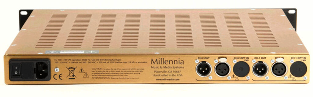 Millennia Media HV-3C vista trasera