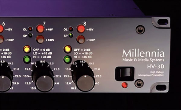 Millennia Media HV-3D - 4 Canales detalles en primer plano