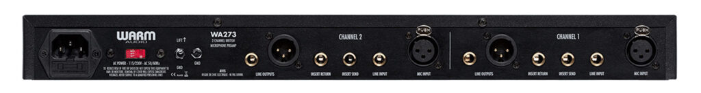 Warm Audio WA273 vista trasera