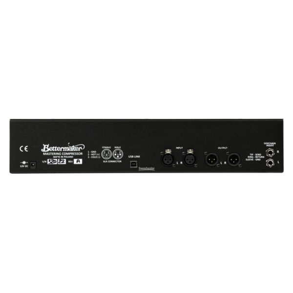 Bettermaker Mastering Compressor vista trasera