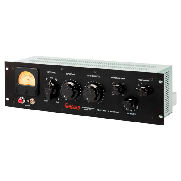 Heritage Audio Herchild 660 Tube Compressor vista en perspectiva