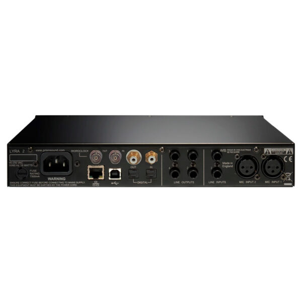 PrismSound Lyra 2 vista trasera