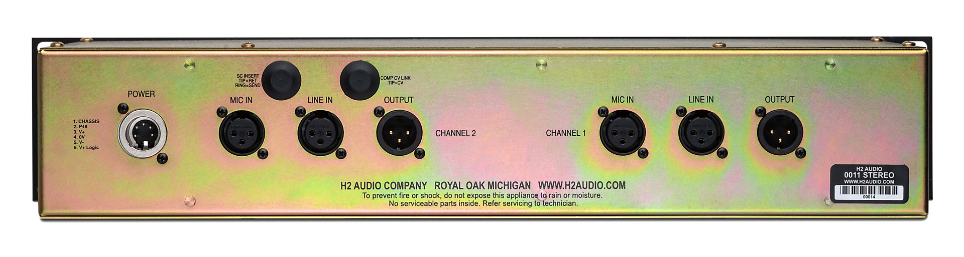 H2 Audio 011 Stereo vista trasera