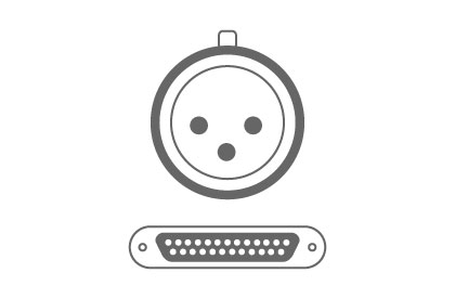 Mangueras DB25 a XLR​